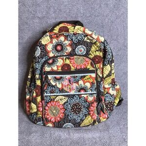 Vera Bradley Flower Power Backpack Retired Pattern Travel Vacation School